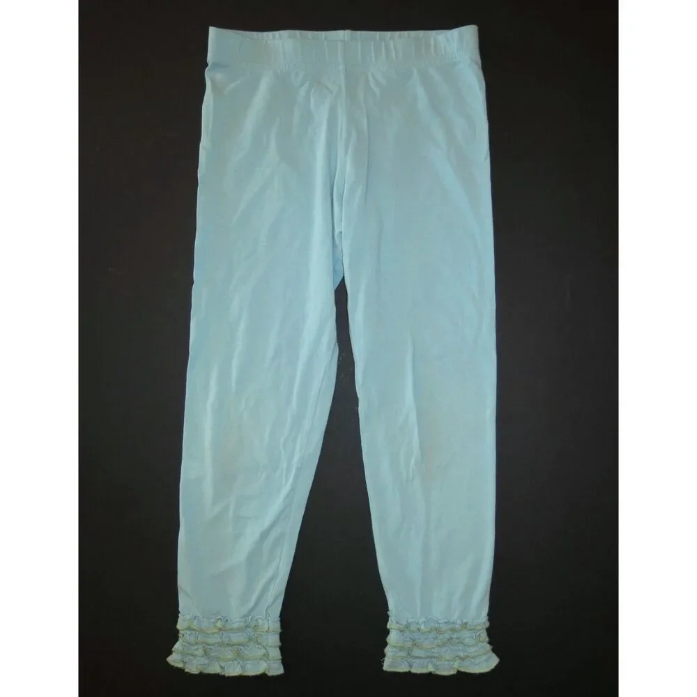 Matilda Jane girls leggings 8 10 Hotline home grown anticipation aqua green pant